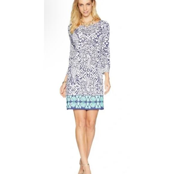 Lilly Pulitzer Dresses & Skirts - Lilly Pulitzer Hollee Dress in Bright Navy Pineapple Party Engineered Size XL